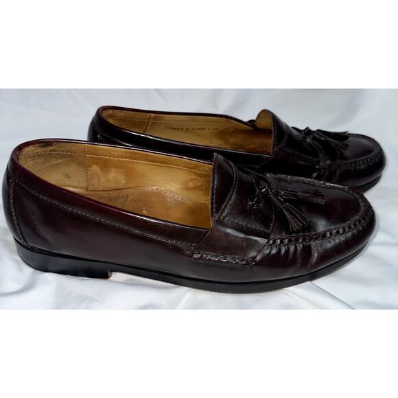 Cole Haan Mens Size 11 D Burgundy Brown Pinch Tassel 03507 Leather Dress Loafers main image 7